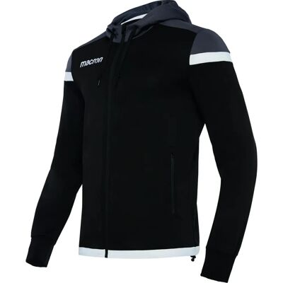 Macron Eadesy Hoodie met volledige ritssluiting - Zwart-Wit - Extra Grote Maat Macron Eadesy Hoodie met volledige ritssluiting - Zwart-Wit - Extra Grote Maat