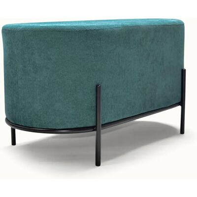 Frankystar Lipsia velvet - Pouf ovale - Design rétro élégant - Publicité Frankystar Lipsia velvet - Pouf ovale - Design rétro élégant - Publicité