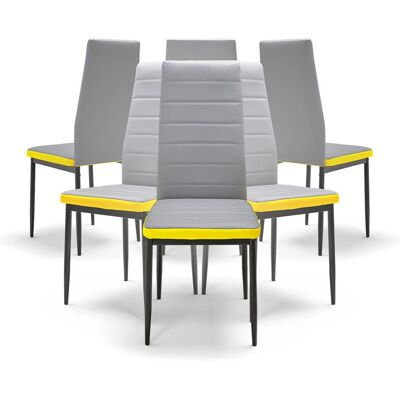 Frankystar Atenas - Conjunto de 6 sillas altas de diseño - Sillas Frankystar Atenas - Conjunto de 6 sillas altas de diseño - Sillas
