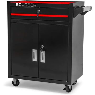 Boudech Buddy Chariot d'Atelier - Acier, Verrouillable, 4 Roues - Publicité Boudech Buddy Chariot d'Atelier - Acier, Verrouillable, 4 Roues - Publicité