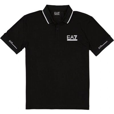 EA7 Modell 3DPF19PJ04Z Slim Fit Baumwoll-Piqué Poloshirt - Polo-Shirt EA7 Modell 3DPF19PJ04Z Slim Fit Baumwoll-Piqué Poloshirt - Polo-Shirt