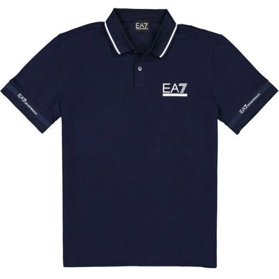 EA7 Emporio Armani Blau Slim Fit Polo - Poloshirt EA7 Emporio Armani Blau Slim Fit Polo - Poloshirt
