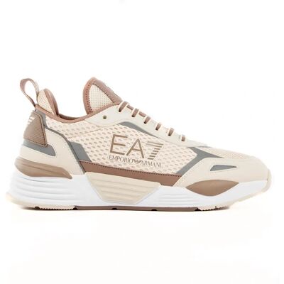 EA7 X8X159_XK379 Beige Ace Runner Mesh Sneakers - Sneakers EA7 X8X159_XK379 Beige Ace Runner Mesh Sneakers - Sneakers