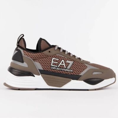 EA7 Unisex Bruine Mesh Sneakers - Casual Schoenen EA7 Unisex Bruine Mesh Sneakers - Casual Schoenen