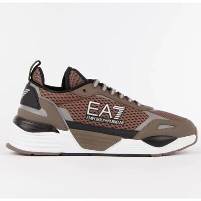 EA7 X8X159_XK379 Baskets unisex en mesh marron - Baskets - Publicité EA7 X8X159_XK379 Baskets unisex en mesh marron - Baskets - Publicité