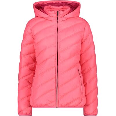 CMP Pink Woman Jacket - Removable Hood - Water-Resistant - Winter Essential CMP Pink Woman Jacket - Removable Hood - Water-Resistant - Winter Essential