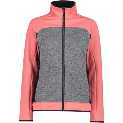 CMP Orange Woman Jacket - Sport Fleece Coat CMP Orange Woman Jacket - Sport Fleece Coat