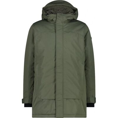 CMP Men Parka Fix Hood - Winter Coat - Oil Green CMP Men Parka Fix Hood - Winter Coat - Oil Green
