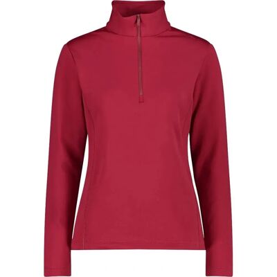 Sudadera CMP Mujer - Rojo - Tejido elástico transpirable Sudadera CMP Mujer - Rojo - Tejido elástico transpirable