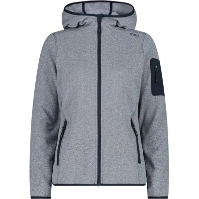 Damska polarowa kurtka CMP z kapturem - Kurtka polar, Niebieski, Model WOMAN JACKET FIX HOOD Damska polarowa kurtka CMP z kapturem - Kurtka polar, Niebieski, Model WOMAN JACKET FIX HOOD