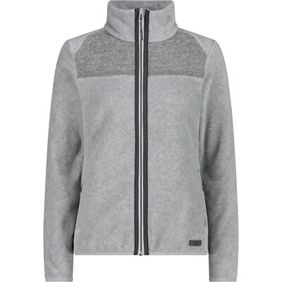 CMP Gray Woman Jacket - Fleece with Wooltech Insert CMP Gray Woman Jacket - Fleece with Wooltech Insert