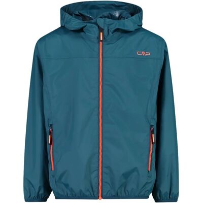 Veste de pluie CMP Kid Jacket Rain Fix Hood - Bleu Steel - 140 Veste de pluie CMP Kid Jacket Rain Fix Hood - Bleu Steel - 140