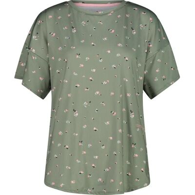 Cmp Verde Short Sleeve Elastic Mesh Floral T-Shirt - T-Shirt Cmp Verde Short Sleeve Elastic Mesh Floral T-Shirt - T-Shirt