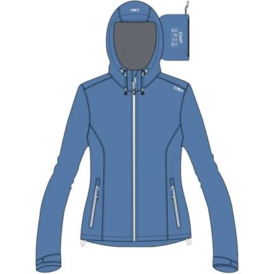 CMP Dames Regenjacke PROVENZA blauw - Maat 36 CMP Dames Regenjacke PROVENZA blauw - Maat 36