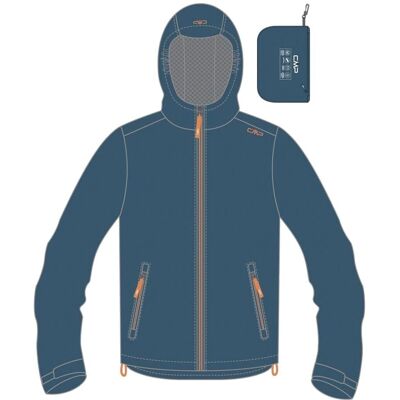CMP Blaue Kinder Regenjacke - Wasserdicht, Leicht & Packbar - Kinder Regenmantel CMP Blaue Kinder Regenjacke - Wasserdicht, Leicht & Packbar - Kinder Regenmantel