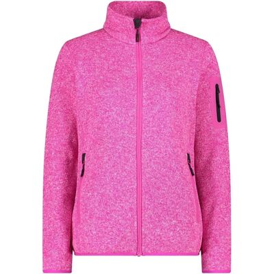 CMP - Knitted Melange Fleece Jacket - Rosa - 46 - Jacket CMP - Knitted Melange Fleece Jacket - Rosa - 46 - Jacket