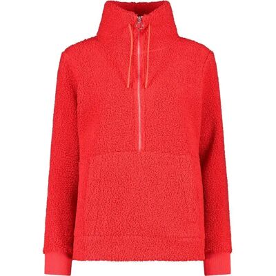 CMP dames fleece trui - sportief, rood, maat 36 CMP dames fleece trui - sportief, rood, maat 36