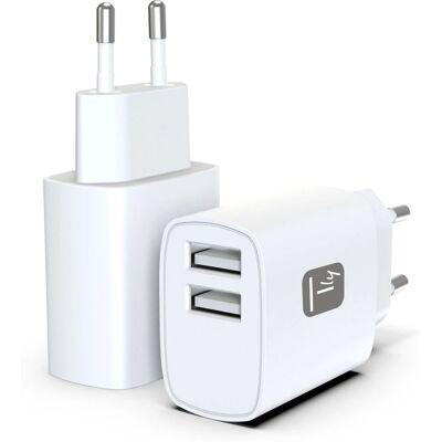 Techly - IPW-USB-12W2A - 2x USB-A - 12W - Ladegerät Techly - IPW-USB-12W2A - 2x USB-A - 12W - Ladegerät