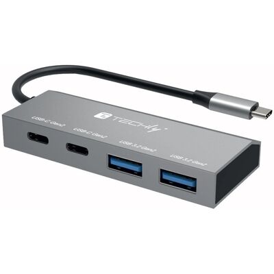 Techly - IUSB32C-HUB4AC2 - 2x USB-A - 2x USB-C - USB Hub Techly - IUSB32C-HUB4AC2 - 2x USB-A - 2x USB-C - USB Hub