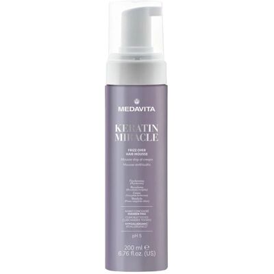 Medavita Keratin Miracle Frizz Over Hair Mousse 200ml - Spumă de styling anti-încrețire pentru păr Medavita Keratin Miracle Frizz Over Hair Mousse 200ml - Spumă de styling anti-încrețire pentru păr