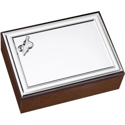 Argenteria Mb Personalisierbare Schmuckschatulle - 25. Hochzeitsjubiläum Argenteria Mb Personalisierbare Schmuckschatulle - 25. Hochzeitsjubiläum