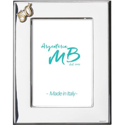 Argenteria MB Silber 50. Hochzeitsjubiläum Rahmen 20 X 25 Argenteria MB Silber 50. Hochzeitsjubiläum Rahmen 20 X 25
