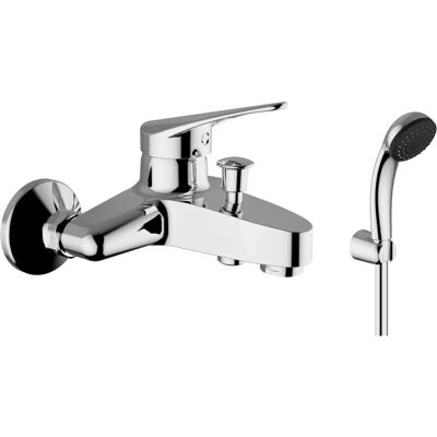 Mixer de Baignoire Chromé Teorema avec Ensemble de Douche - Publicité Mixer de Baignoire Chromé Teorema avec Ensemble de Douche - Publicité