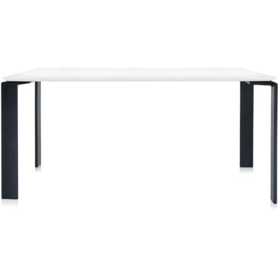 Kartell 452284 Schreibtisch - Four Tisch weiß schwarz Kartell 452284 Schreibtisch - Four Tisch weiß schwarz