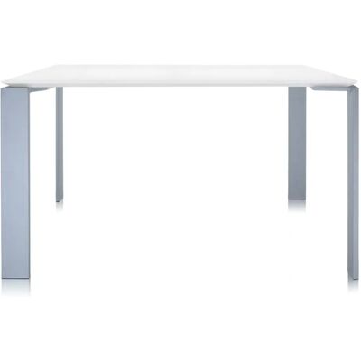 Kartell Four Tisch - Weiß Aluminium 128 x 128cm - Schreibtisch Kartell Four Tisch - Weiß Aluminium 128 x 128cm - Schreibtisch