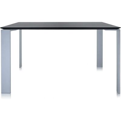 Kartell Four Tisch - Aluminium schwarz - 128 x 128cm - Schreibtisch Kartell Four Tisch - Aluminium schwarz - 128 x 128cm - Schreibtisch