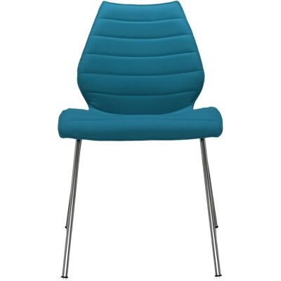 Chaise Maui Soft de Kartell Bleu Pétrole - Chaise de Restaurant - Publicité Chaise Maui Soft de Kartell Bleu Pétrole - Chaise de Restaurant - Publicité