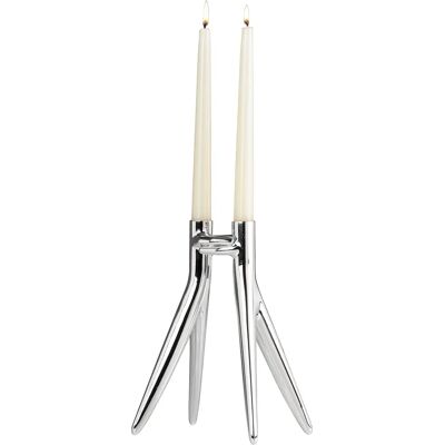 Kartell - Abbracciaio - Silber - Galvanisiertes Aluminium - Designer Ambroise Maggiar - Kerzenhalter Kartell - Abbracciaio - Silber - Galvanisiertes Aluminium - Designer Ambroise Maggiar - Kerzenhalter