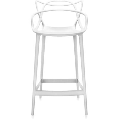 Kartell Weiße Masters Barhocker - Designer Philippe Starck Kartell Weiße Masters Barhocker - Designer Philippe Starck
