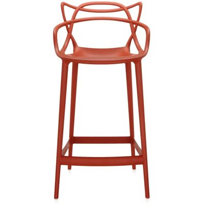 Kartell 586915 Recycelter Kunststoff Esszimmerhocker - Orange - Esszimmerstuhl Kartell 586915 Recycelter Kunststoff Esszimmerhocker - Orange - Esszimmerstuhl
