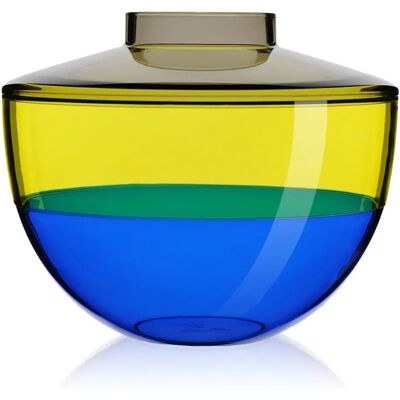 Kartell 122133 Vase - Farbenfrohes geschichtetes Kunststoffdesign - Moderner venezianischer Glaseffekt Kartell 122133 Vase - Farbenfrohes geschichtetes Kunststoffdesign - Moderner venezianischer Glaseffekt