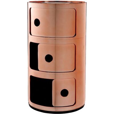 Kartell Anna Ferrieri Cuivre Meuble de Rangement Modulable - Publicité Kartell Anna Ferrieri Cuivre Meuble de Rangement Modulable - Publicité