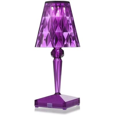 Lampka LED przenośna Kartell Battery - Fioletowa - Wewnątrz/Zewnątrz - Projektant Ferruccio Laviani Lampka LED przenośna Kartell Battery - Fioletowa - Wewnątrz/Zewnątrz - Projektant Ferruccio Laviani