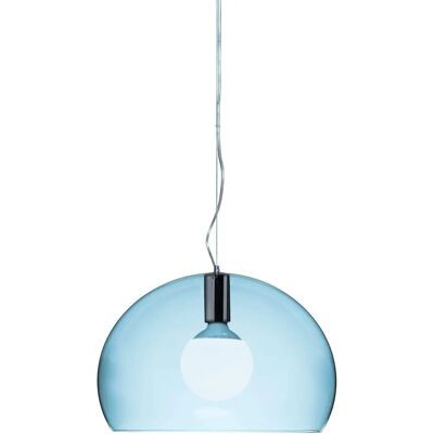 Suspension Small FL/Y de Kartell - Orange, Bleu, Blanc - Publicité Suspension Small FL/Y de Kartell - Orange, Bleu, Blanc - Publicité