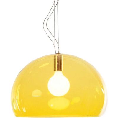 Suspension Small FL/Y de Kartell - Orange - Luminaires suspendus - Publicité Suspension Small FL/Y de Kartell - Orange - Luminaires suspendus - Publicité