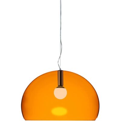 Lumière au Plafond Big FL/Y Orange de Kartell - Lampe Suspendue - Publicité Lumière au Plafond Big FL/Y Orange de Kartell - Lampe Suspendue - Publicité