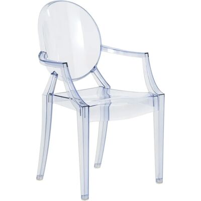 Kartell Lou Ghost Cadeira Infantil - Azul Claro - Design Ergonômico Kartell Lou Ghost Cadeira Infantil - Azul Claro - Design Ergonômico