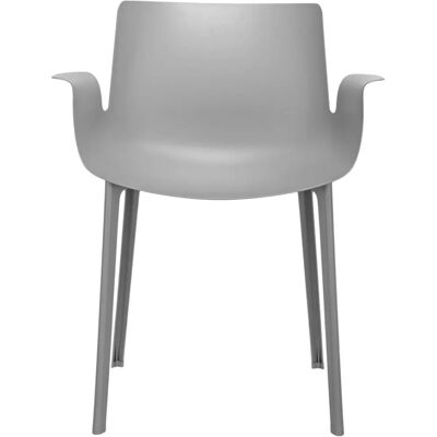 Sedia da pranzo Kartell Piuma Grigia in plastica rinforzata - Sedia Sedia da pranzo Kartell Piuma Grigia in plastica rinforzata - Sedia