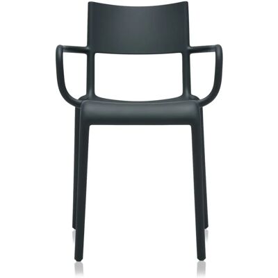 Kartell 581409 Nero Stapelbare Esszimmerstuhl - Stuhl Kartell 581409 Nero Stapelbare Esszimmerstuhl - Stuhl