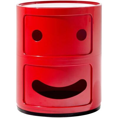 Kartell - Componibile Smile Aufbewahrung - Rot - 32x32x40cm Kartell - Componibile Smile Aufbewahrung - Rot - 32x32x40cm
