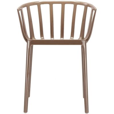 Kartell 580629 Beigefarbener stapelbarer Esszimmerstuhl - Stuhl Kartell 580629 Beigefarbener stapelbarer Esszimmerstuhl - Stuhl