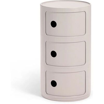 Kartell Modułowe Przechowywanie - 3 Pojemniki - Ekologiczny Materiał Kartell Modułowe Przechowywanie - 3 Pojemniki - Ekologiczny Materiał