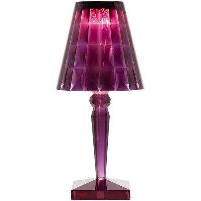 Kartell Battery Pflaume Tischleuchte - Luxuriöse Tragbare Lampe Kartell Battery Pflaume Tischleuchte - Luxuriöse Tragbare Lampe