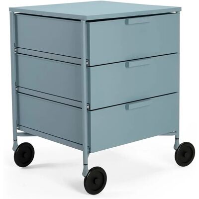 Conteneur de rangement Kartell Mobil Mat - Bleu - 3 tiroirs - Mobilier de rangement - Publicité Conteneur de rangement Kartell Mobil Mat - Bleu - 3 tiroirs - Mobilier de rangement - Publicité
