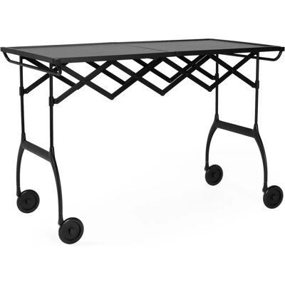 Kartell Battista Monochrom czarny mat składany rozkładany stół - Wózek serwisowy/rozkładany stół Kartell Battista Monochrom czarny mat składany rozkładany stół - Wózek serwisowy/rozkładany stół