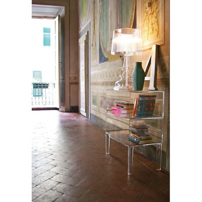 Lampe de Table Blanche/Or réglable - Kartell - Publicité Lampe de Table Blanche/Or réglable - Kartell - Publicité